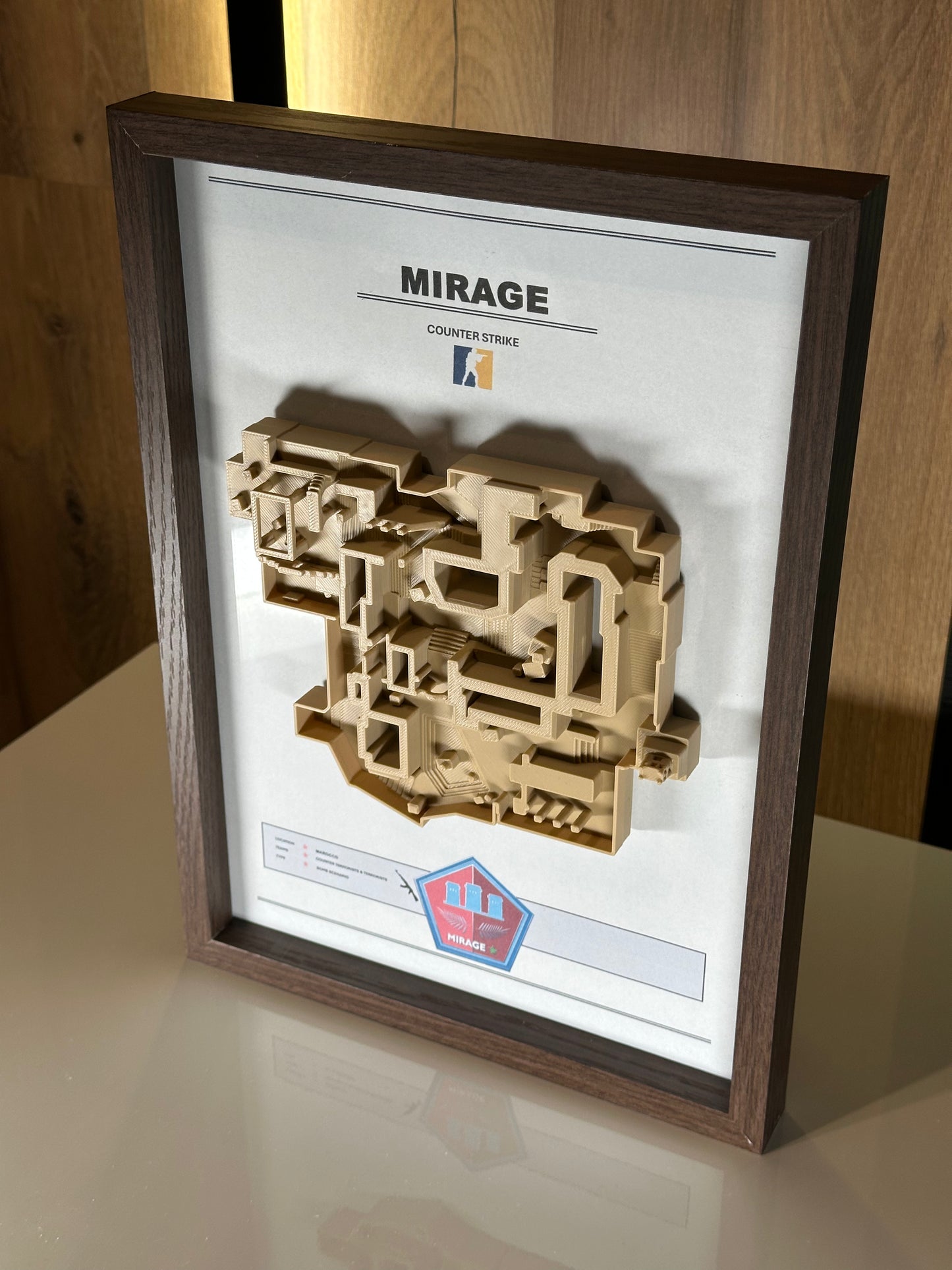 Mirage – Trójwymiarowa mapa Counter‑Strike w ramie Brąz - DropMarket