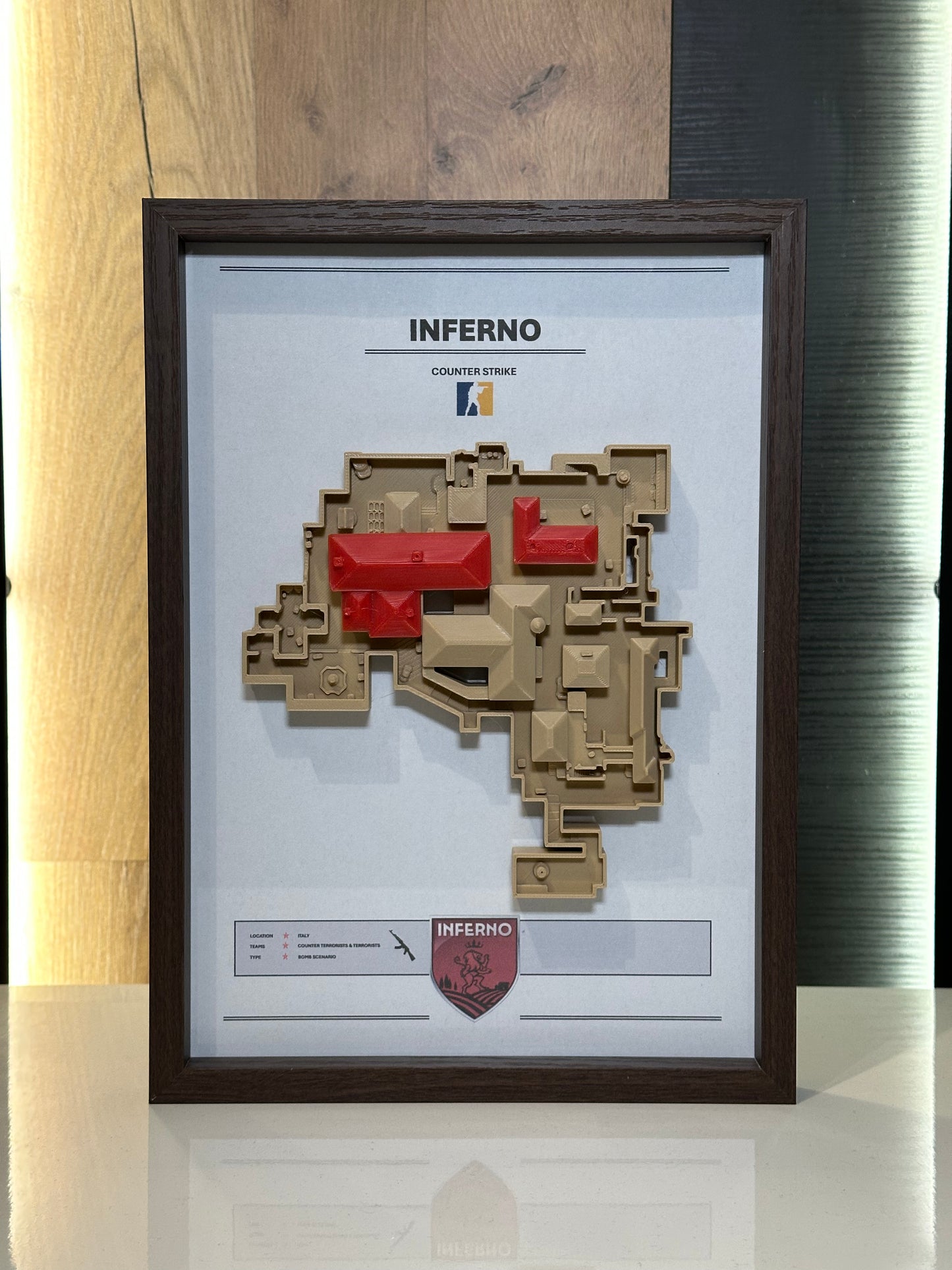 Inferno – Trójwymiarowa mapa Counter‑Strike w ramie Brąz - DropMarket