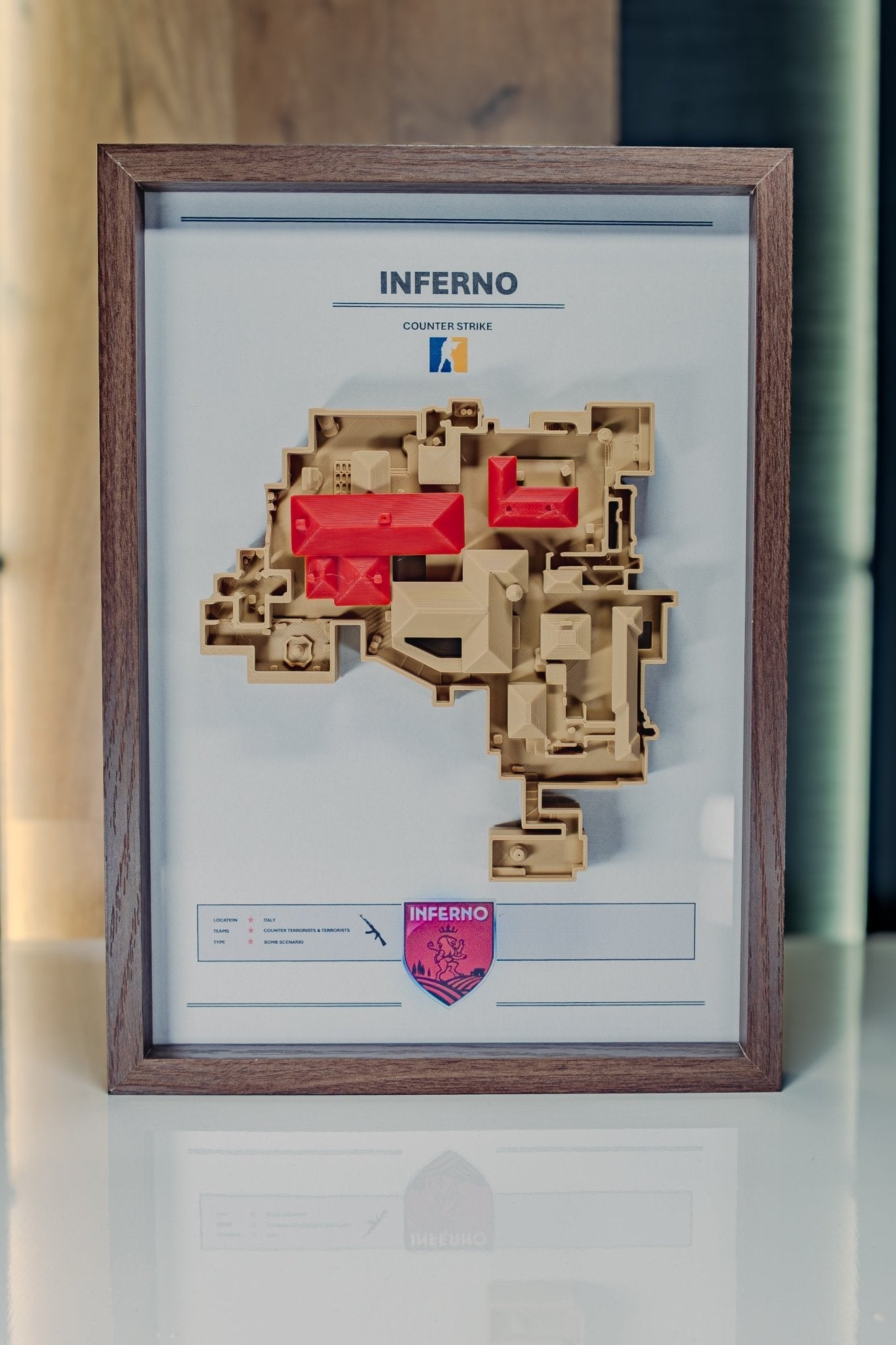 Inferno – Trójwymiarowa mapa Counter‑Strike w ramie Brąz - DropMarket