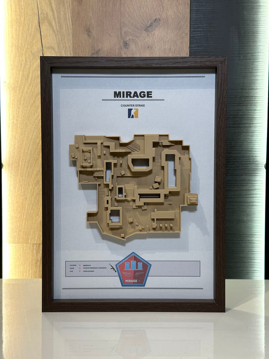 Mirage – Trójwymiarowa mapa Counter‑Strike w ramie Brąz - DropMarket