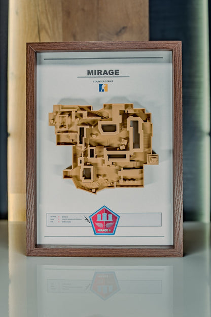 Mirage – Trójwymiarowa mapa Counter‑Strike w ramie Brąz - DropMarket