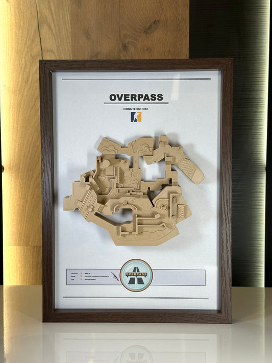 Overpass – Trójwymiarowa mapa Counter‑Strike w ramie Brąz
