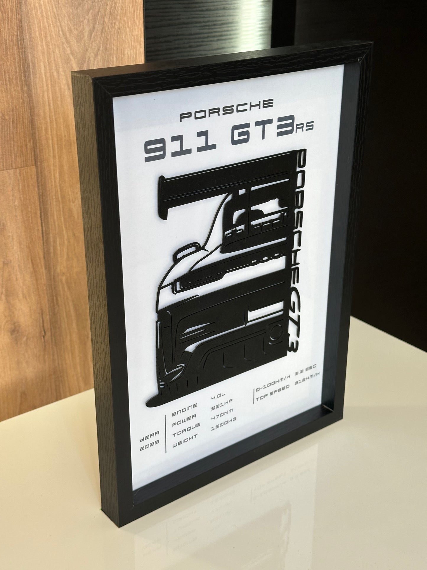 Porsche 911 GT3 RS - Obraz 3D | Nowoczesna dekoracja dla fanów motoryzacji