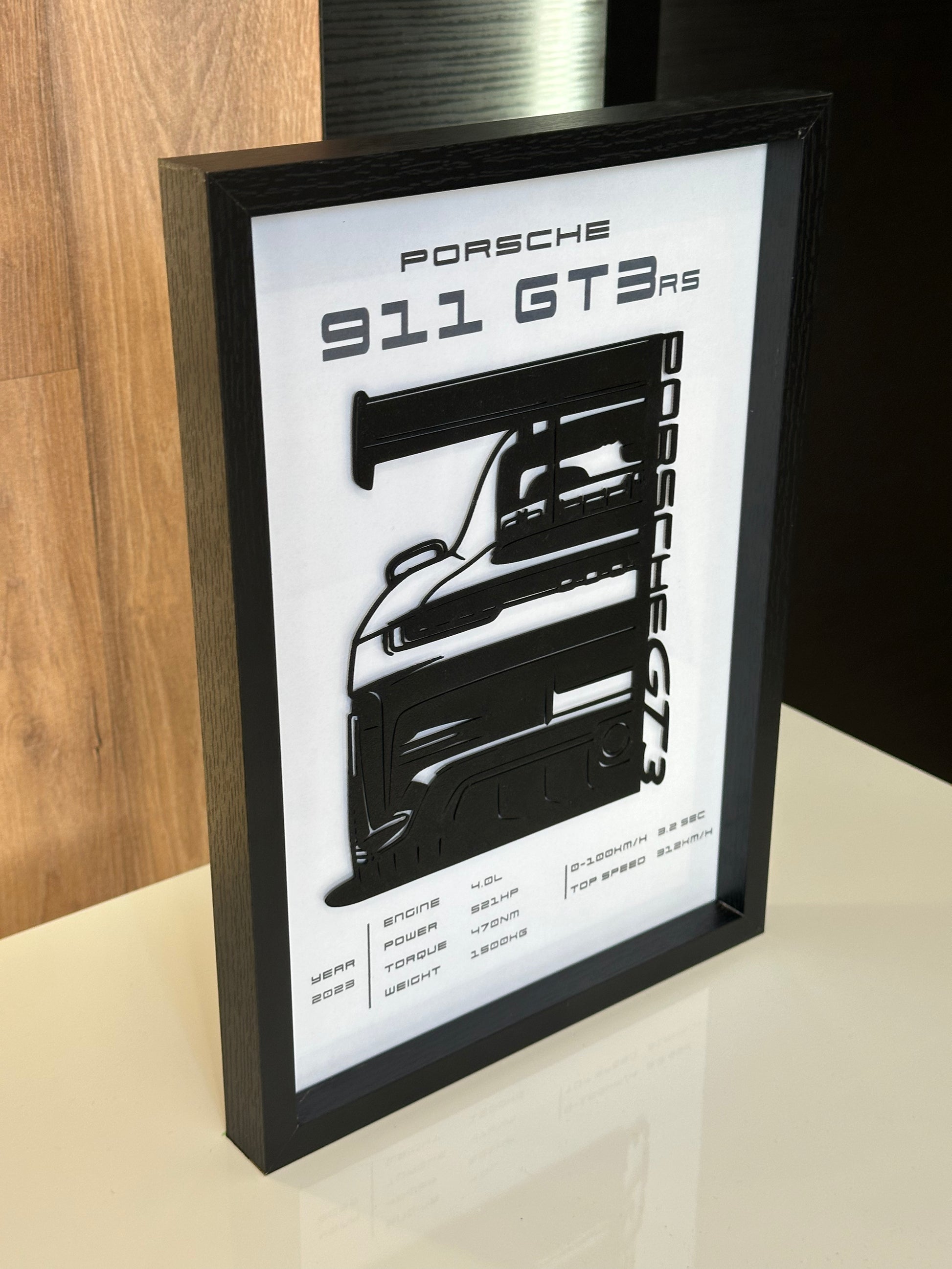 Porsche 911 GT3 RS - Obraz 3D | Nowoczesna dekoracja dla fanów motoryzacji